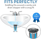 Bathroom Sink Hair Catcher for Pop-Up Drain – SinkRing 1.57" Precision Strainer - Image 3