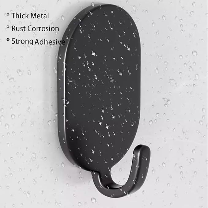Sticky Adhesive Hooks 10 Pack Stainless Steel Stick Hooks - Image 3