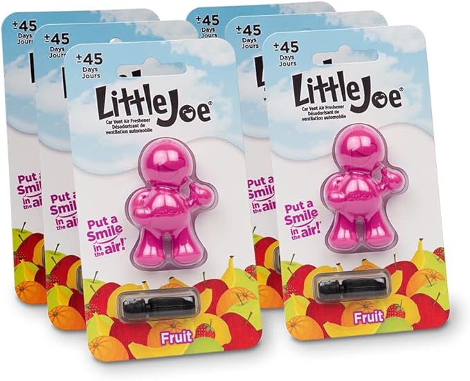 Little Joe 96404-6PK Fruit Scent Car Air Freshener Vent Clip, Fights Odors by StonerCarCare
