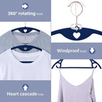 IEOKE Velvet Hangers 50 Pack: Felt Clothes Hangers Heavy Duty Shirt Sweater - Image 3
