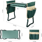 KVR Upgraded Garden Kneeler and Seat with Thicken & Widen Soft Kneeling Pad,Heavy Duty Foldable Gardener Stool with 2 Tool Pouches,Gardening Gifts for Women Mom Men Seniors¡­… - Image 3