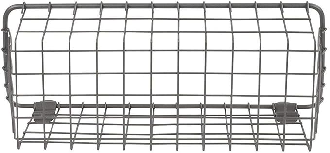 Spectrum Small Wire Wall Basket Industrial Gray Rustic Wall Bin, Vintage Wire - Image 5