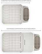 Zuutii Dish Drying Rack with Drainboard, Expandable Large Dish Rack, Sink Dish - Image 2