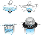 LEKEYE Shower Drain Hair Catcher/Bathtub Drain Cover/Drain Protector - Image 6