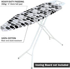 Ironing Board Cover and Pad Standard Size 15" x 54", 3 Pairs of Hook and Loop - Image 3