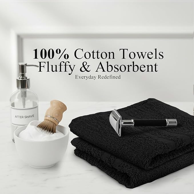 Hand Towels Pack of 40, 100% Cotton, 16 x 27 Inches, Highly Absorbable - Image 3