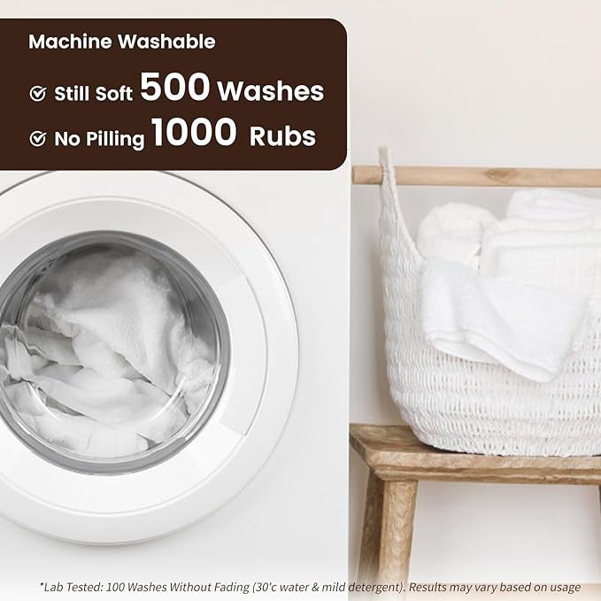 SEMAXE 100% Cotton Washcloths 12-Pack, 13 × 13 Inch Soft Luxury Face Towels – - Image 8