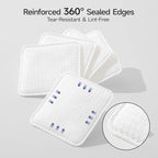 ECOLOOK Triple-Layer Cotton Facial Pads | Textured Exfoliating & Ultra-Soft - Image 5