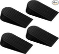 4 Pack Black Extra Large Door Stopper, High 1.9 inches Big, Prevents Door Gaps by Crosize