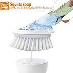 Dish Brush with Soap Dispenser Storage Set with 2 PCS Brush Refills & Holder - Image 6