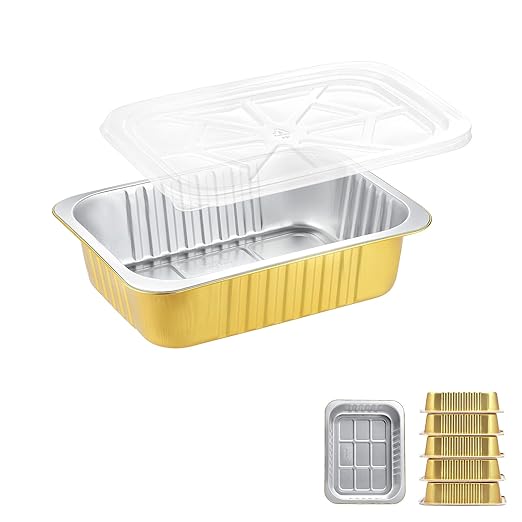 8.5" x 6.5" Heavy-Duty Aluminum Foil Pans by MESTAEK