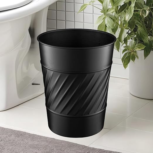 Monarch Abode Metal Bathroom Trash Can – Waste Basket - Image 4