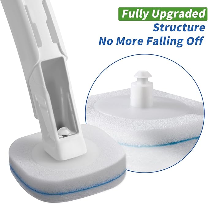 oshang 28 Count Toilet Brush Refills, Toilet Refill Pads, Disposable Toilet - Image 4