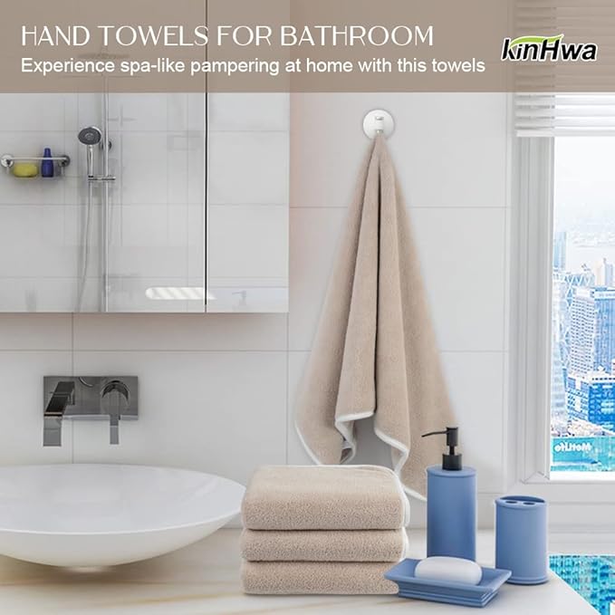 KinHwa Microfiber Hand Towels Ultra Soft Hand Towels - Image 5