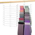 Leggings Hangers for Closet, Metal Yoga Pant Legging Organizer Holds 20 Leggings by OMHOMETY