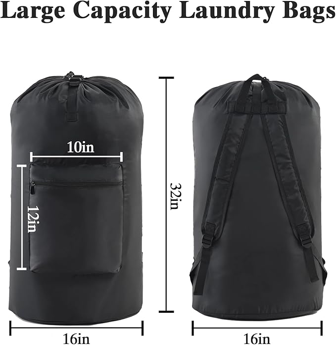OTraki Laundry Bag Backpack, Large Travel Laundry Bags - Image 4