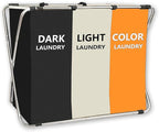 150L Laundry Cloth Hamper Sorter Basket Bin Foldable 3 Sections by Unknown