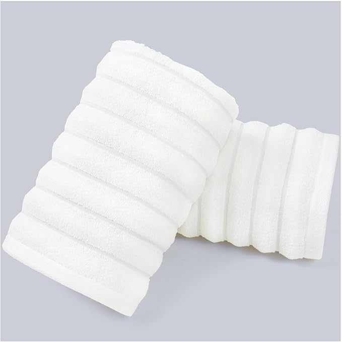 Jacquotha Luxurious 2-Pack Ribbed Striped Hand Towels – Hotel & Spa Premium by Jacquotha