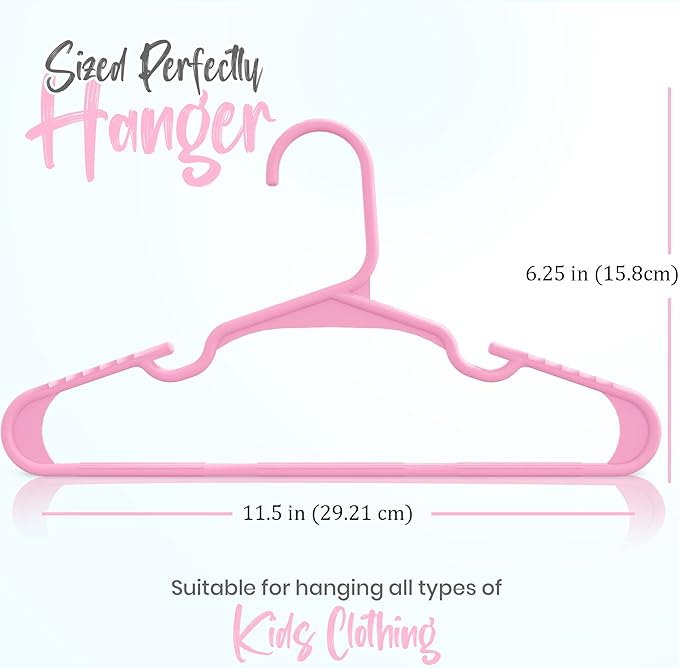 Utopia Home 60 Pack Kids Hangers - Image 3