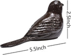 Door Stopper Wedge, Heavy Duty Cast Iron Decorative Bird Door Stops, Rustic - Image 5