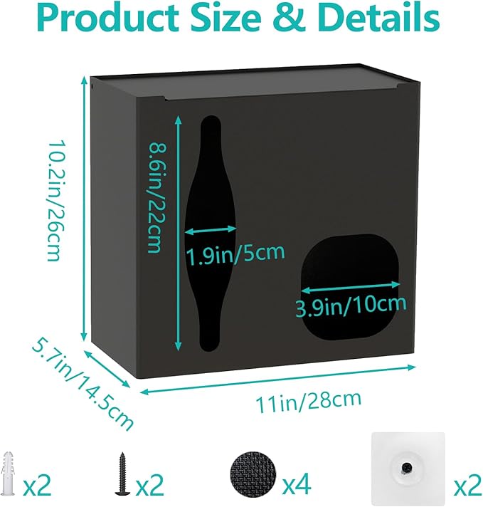 2 in 1 Grocery Bag Holder & Trash Bag Holder Dispenser, Kitchen Grocery Storage - Image 2