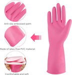 Rubber cleaning gloves 3 or 6 Pairs - Image 2