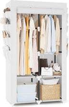 Portable Closet for Hanging Clothes, Portable Wardrobe Closet by BRFOYU