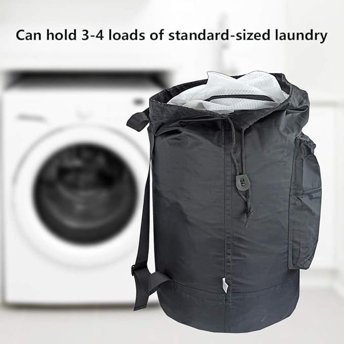Washable Laundry Bag Backpack - Image 4