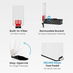 iTouchless 3 Gallon Slim Bathroom Trash Can - Image 3