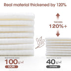 2Pack Disposable Face Towel Facial Cloth Thicker Large Size 10"X12" Towelettes - Image 4