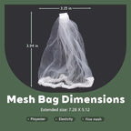 200 PCS Disposable Kitchen Sink Strainer Mesh Bags, Anti Clogging Elastic - Image 2