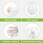 5 Gallon 80 Counts Medium Trash Bags Garbage Bags by Teivio, Bathroom Trash Can - Image 3
