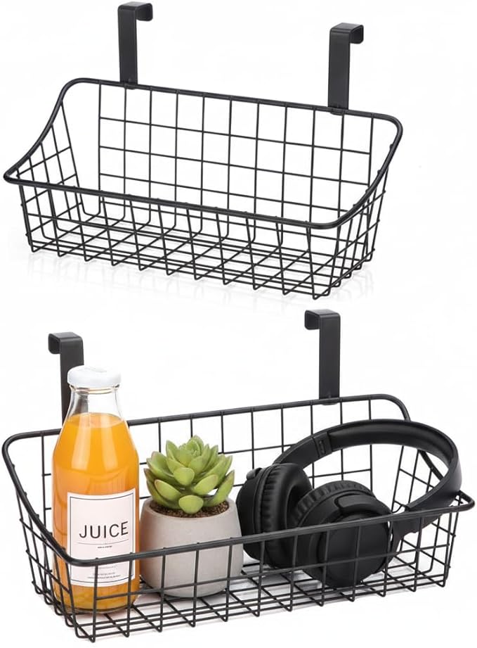 LeleCAT Over Cabinet Door Basket by HomeSpaceStorageBasket