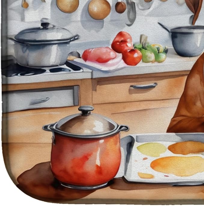 Caroline's Treasures DAC6315DDM Rhodesian Ridgeback The Chef Dish Drying Mat - Image 4