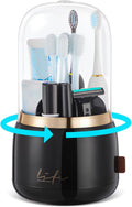 Toothbrush Holders for Bathrooms, Rotating 5-Slot by ForestAngle