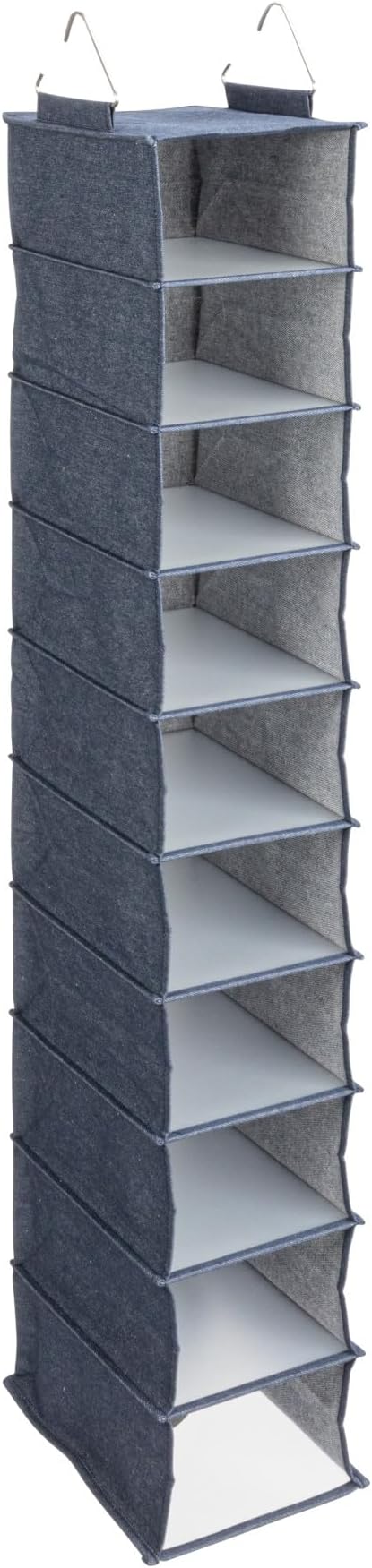 Household Essentials Hanging Narrow Cotton Blend and Plastic Closet Organizer by HouseholdEssentials