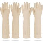 Mamison 2 Pairs Reusable Waterproof Household Dishwashing Cleaning Rubber Gloves by QualityKitchenandHome