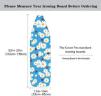 Cute Blue Daisy Thick Padding Ironing Board Covers Stain Resistant Hook and - Image 5