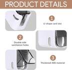 4 PCS Toothbrush Holder Wall Mounted - Image 3