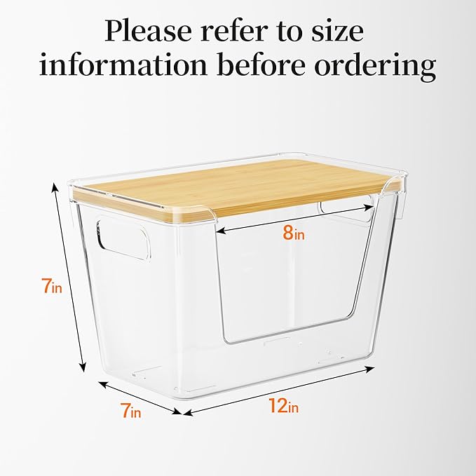 Delamu Acrylic Trash Bag Holder, 3 Pack Stackable Garbage Holder - Image 7