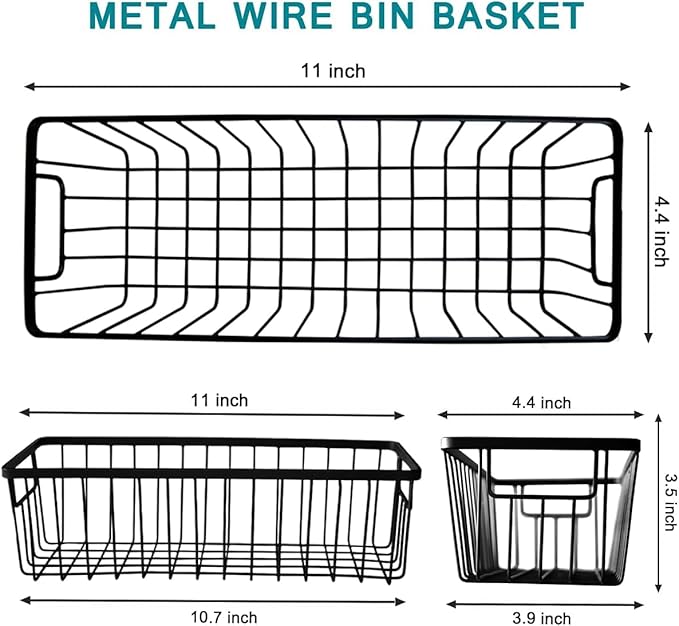 SheeChung Hanging Wall Wire Baskets - Image 2