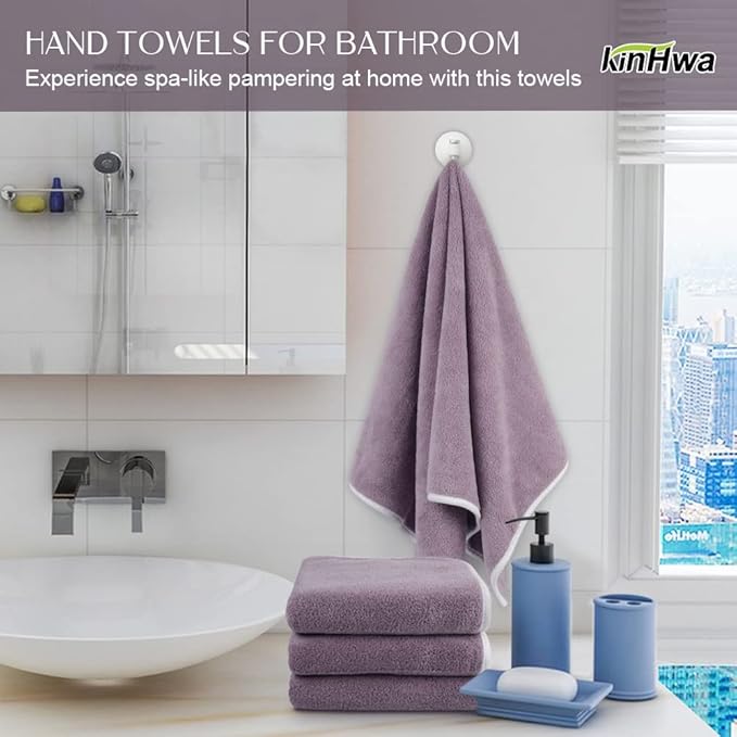 KinHwa Microfiber Hand Towels Ultra Soft Hand Towels - Image 5