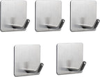 NearMoon Adhesive Hooks- Heavy Duty Bath Wall Hooks Waterproof Stainless Steel by NearMoon