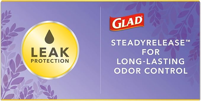 Glad ForceFlex Tall Kitchen Trash Bags, 13 Gallon, Gain Lavender - Image 18