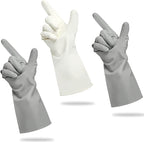 Cleanbear Reusable Dish Washing Rubber Glove Set of 3, Household Cleaning Gloves - Image 6
