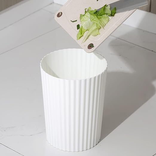 JiatuA Small Trash Can Plastic Wastebasket Round Garbage Container Bin - Image 3