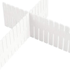 ZOENHOU 60 PCS 12.6 x 2.76 Inch White Drawer Dividers, Adjustable Premium - Image 4