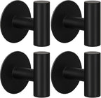 4 Pack Adhesive Hooks, Heavy Duty Adhesive Wall Hooks, Waterproof Stainless by Unknown