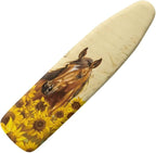 Sunflower Horse Ironing Board Cover Heat Reflective Anti-dust, Soft Fabric Cover by Vanideaoty