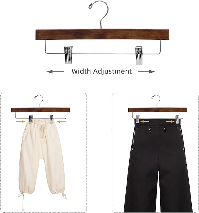 Nature Smile Wooden Pants Skirt Trousers Hangers - Image 5